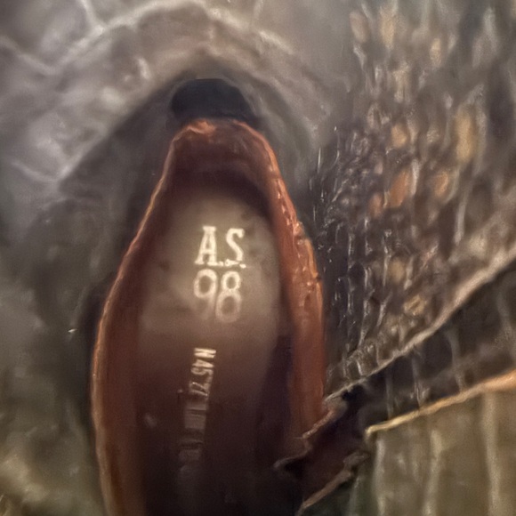 AS 98 sz 39 Crocodile Pattern Boots super rare - Picture 9 of 9